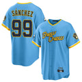 tocy M.Brewers #99 Gary Sanchez Player Light Blue City Connect Home Game Stitched Jerseys
