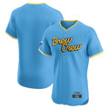 tocy M.Brewers Blank Player Light Blue City Connect Home Limited Elite Stitched Jerseys