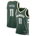 tocy M.Bucks #11 Tyler Herro Hunter Green Swingman Jerseys - Icon Edition