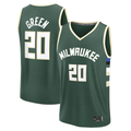 tocy M.Bucks #20 A.J. Green Hunter Green Fast Break Replica Player Jerseys - Icon Edition