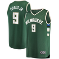 tocy M.Bucks #9 Bobby Portis Green Fast Break Replica Jerseys - Icon Edition