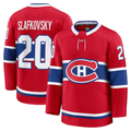 Tocy M.Canadiens #20 Juraj Slafkovsky Red Premium Jerseys