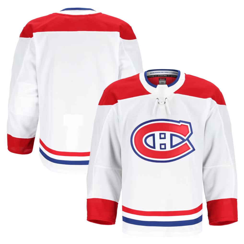 Tocy M.Canadiens White Away Authentic Pro Jerseys