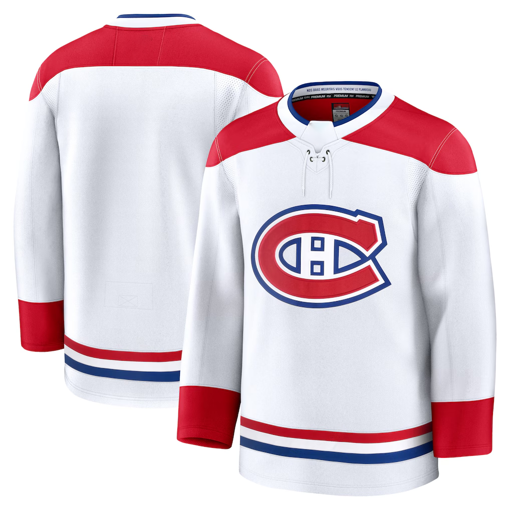 Tocy M.Canadiens White Away Premium Jerseys