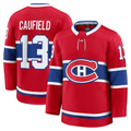 Tocy M.Canadiens #13 Cole Caufield Red Home Premium Jerseys