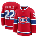 Tocy M.Canadiens #22 Cole Caufield Red Home Premium Jerseys