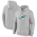 Tocy M.Dolphins Gray LOGO Pullover Hoodies Limited Blank Player Stitched Jerseys
