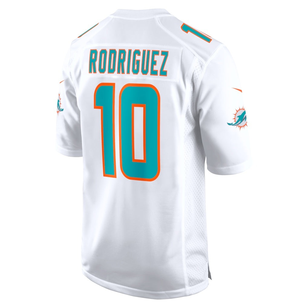 tocy M.Dolphins #10 Jacob Rodriguez White Game Stitched Jerseys