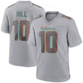 tocy M.Dolphins #10 Tyreek Hill Player Grey Atmosphere Fashion Stitched Jerseys