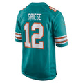 tocy M.Dolphins #12 Bob Griese Player Aqua Home Game Stitched Jerseys