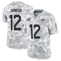 tocy M.Dolphins #12 Bob Griese Player Arctic Camo Salute to Service Limited Stitched Jerseys