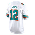 tocy M.Dolphins #12 Bob Griese Player White Home Game Stitched Jerseys