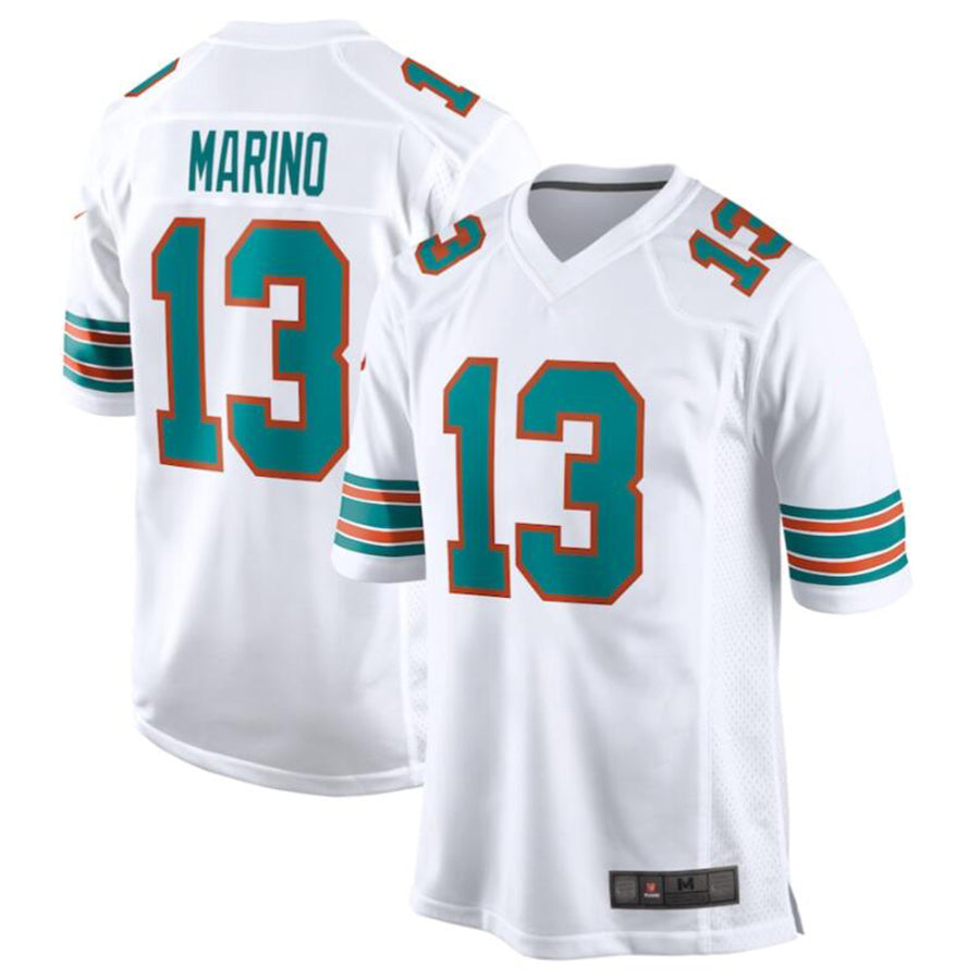 tocy M.Dolphins #13 Dan Marino White Retired Player Jersey American Stitched Jerseys