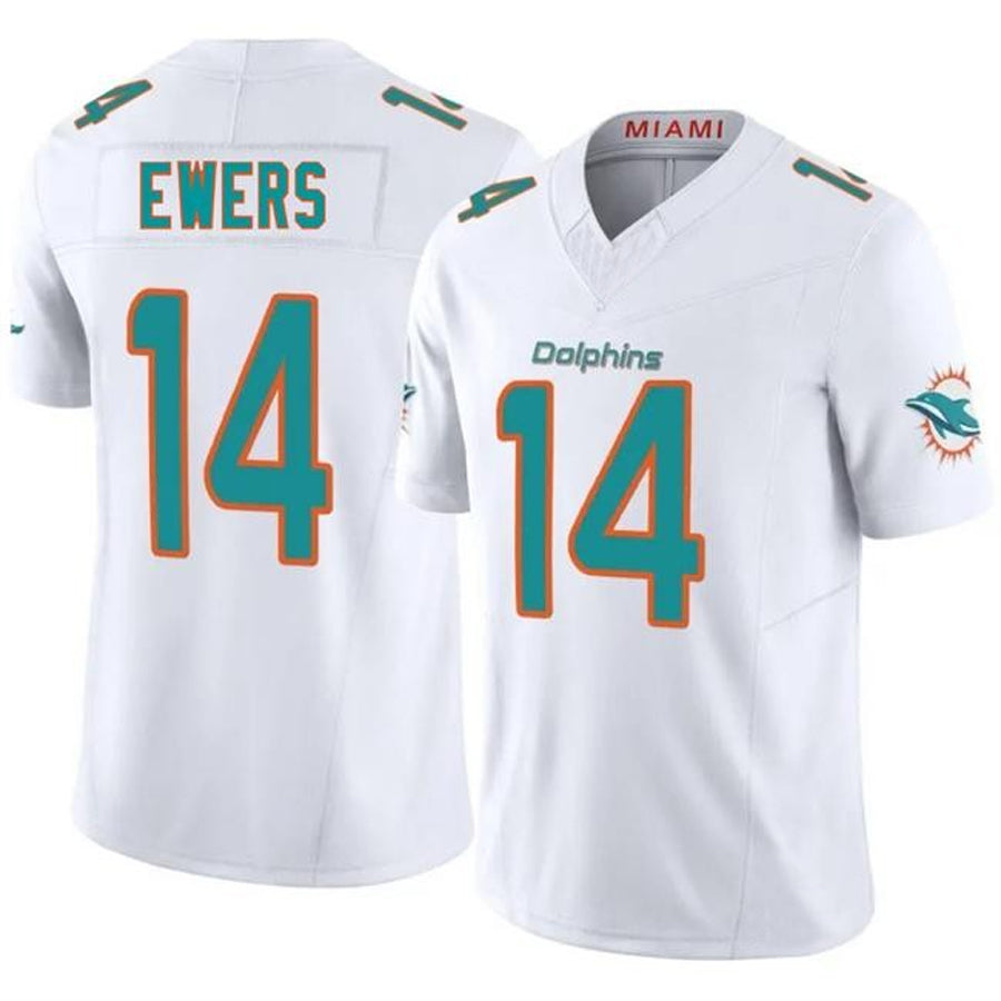 tocy M.Dolphins #14 Quinn Ewers Player White Vapor Limited Game Stitched Jerseys
