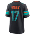 tocy M.Dolphins #17 Jaylen Waddle Player Blue Rivalries Collection Game Stitched Jersey