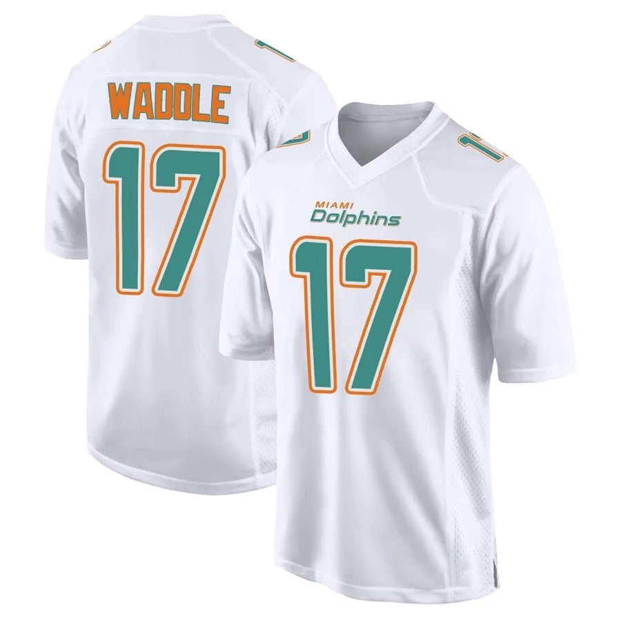 tocy M.Dolphins #17 Jaylen Waddle Player White Fashion Game Stitched Jerseys