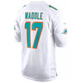 tocy M.Dolphins #17 Jaylen Waddle Player White Home Game Stitched Jerseys