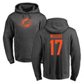 Tocy M.Dolphins #17 Trey Moore Player Darkgray Pullover Hoodies Limited Stitched Jerseys