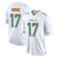 Tocy M.Dolphins #17 Trey Moore Player White Fashion Home Game Stitched Jerseys