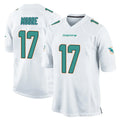 Tocy M.Dolphins #17 Trey Moore Player White Home Game Stitched Jerseys