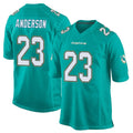 Tocy M.Dolphins #23 Zayne Anderson Player Aqua Team Color Home Game Stitched Jerseys