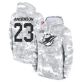 Tocy M.Dolphins #23 Zayne Anderson Player Arctic Camo Salute to Service Hoodies Limited Game Stitched Jerseys