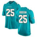 Tocy M.Dolphins #25 Tyrel Dodson Player Aqua Home Game Stitched Jerseys