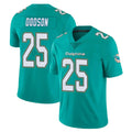 Tocy M.Dolphins #25 Tyrel Dodson Player Aqua Limited Vapor Untouchable Home Game Stitched Jerseys