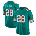 Tocy M.Dolphins #28 De'Von Achane Player Aqua Alternate Home Game Stitched Jerseys