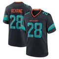 tocy M.Dolphins #28 De?¡¥Von Achane Player Blue Rivalries Collection Game Stitched Jerseys