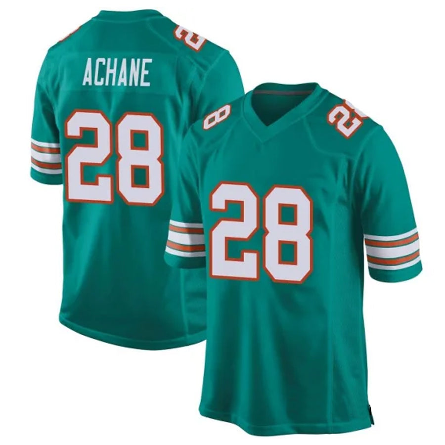 tocy M.Dolphins #28 De?¡¥Von Achane Player Green Alternate Game Stitched Jerseys