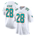 Tocy M.Dolphins #28 De'Von Achane Player White Limited Home Game Stitched Jerseys