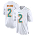 Tocy M.Dolphins #2 Malik Willis Player White Fashion Home Game Stitched Jerseys