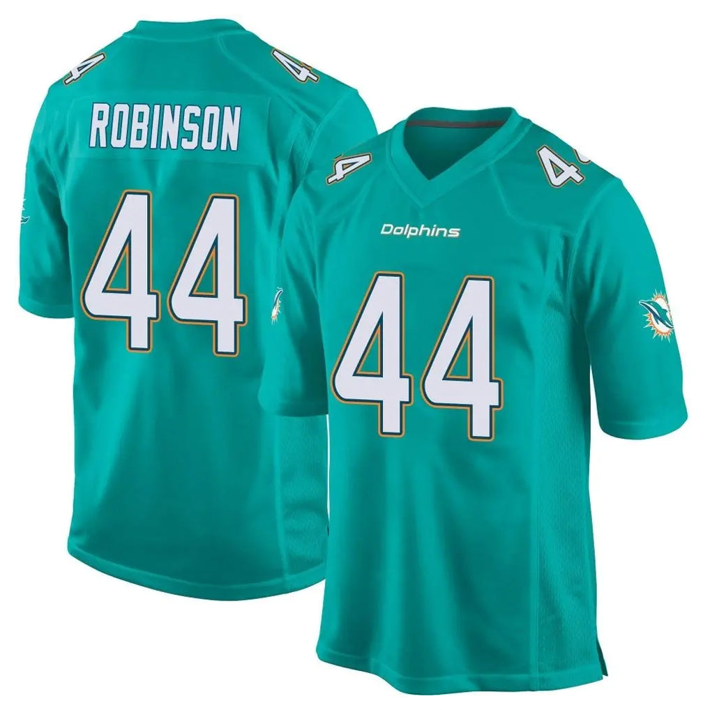 Tocy M.Dolphins #44 Chop Robinson Player Aqua Team Color Home Game Stitched Jerseys
