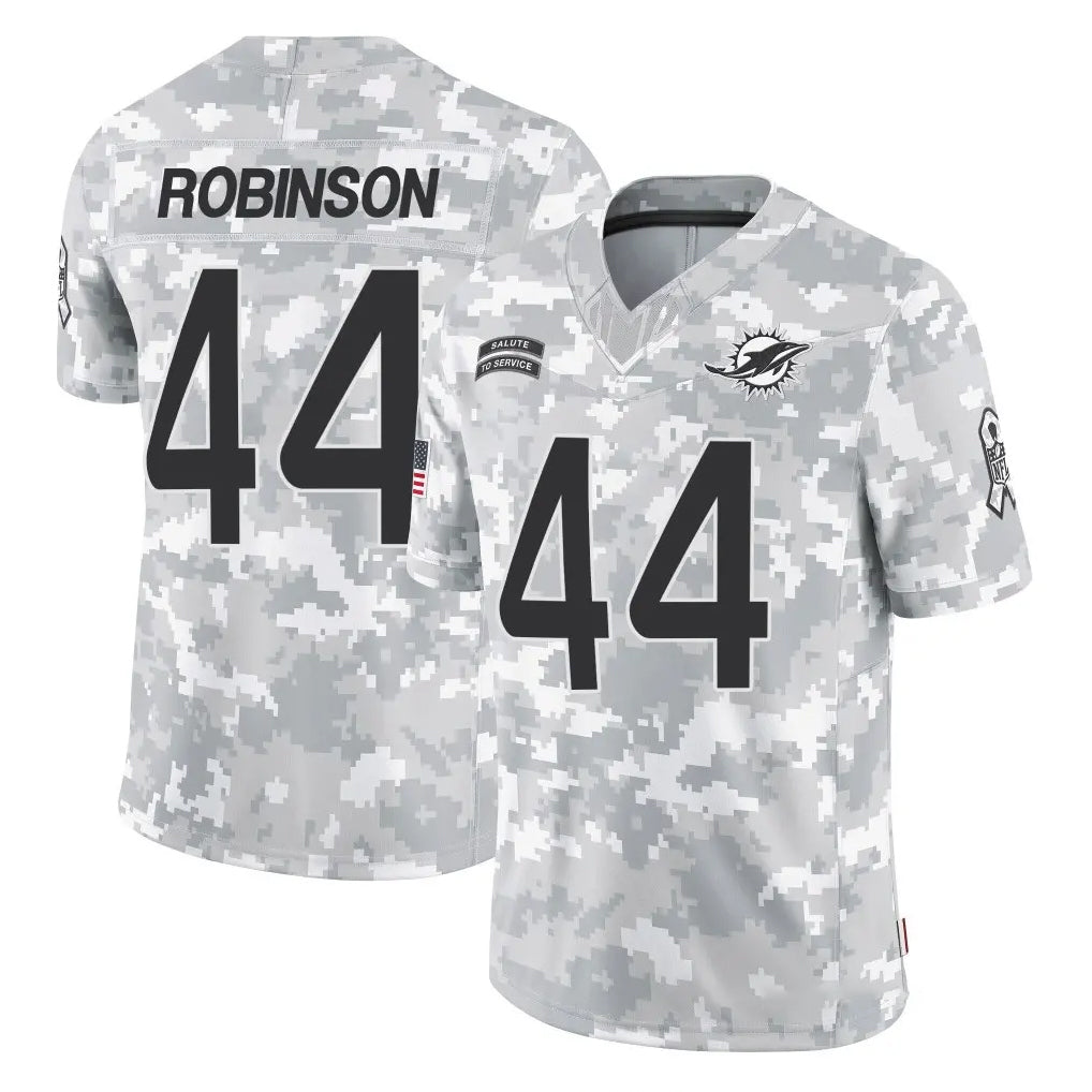 Tocy M.Dolphins #44 Chop Robinson Player Arctic Camo Salute To Service Limited Game Stitched Jerseys
