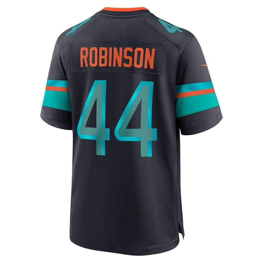 tocy M.Dolphins #44 Chop Robinson Player Pitch Blue Rivalries Collection Game Stitched Jerseys