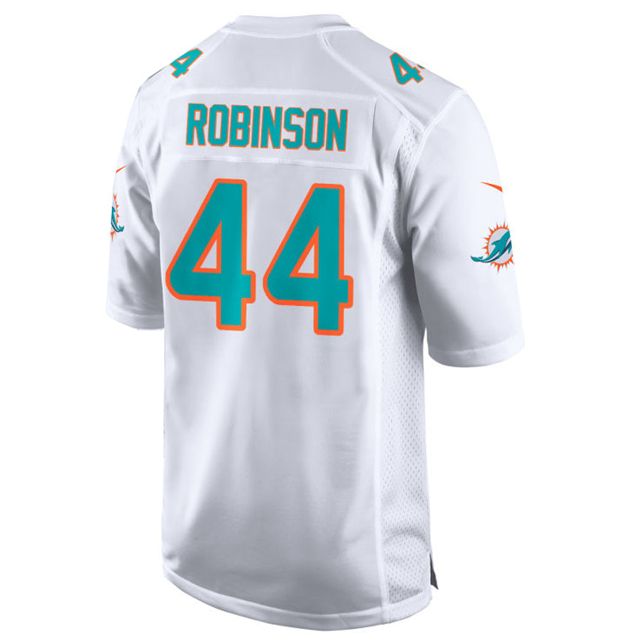 tocy M.Dolphins #44 Chop Robinson Player White Home Game Stitched Jerseys