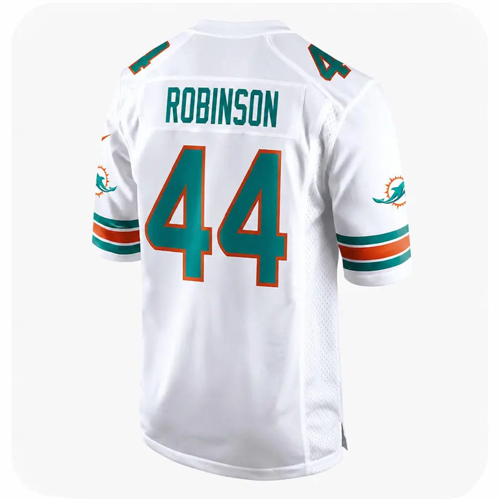 Tocy M.Dolphins #44 Chop Robinson Player White Limited Home Game Stitched Jerseys