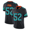 Tocy M.Dolphins #52 Patrick Paul Player Black Limited Pitch Rivalries Collection Home Game Stitched Jerseys