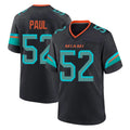 Tocy M.Dolphins #52 Patrick Paul Player Black Pitch Rivalries Collection Home Game Stitched Jerseys