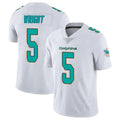 Tocy M.Dolphins #5 Jaylen Wright Player White Limited Vapor Untouchable Home Game Stitched Jerseys