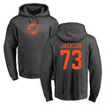 Tocy M.Dolphins #73 Austin Jackson Player Darkgray Pullover Hoodies Limited Stitched Jerseys