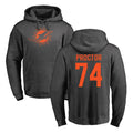 Tocy M.Dolphins #74 Kadyn Proctor Player Darkgray Pullover Hoodies Limited Stitched Jerseys