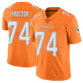 Tocy M.Dolphins #74 Kadyn Proctor Player Orange Limited Home Game Stitched Jerseys