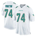 Tocy M.Dolphins #74 Kadyn Proctor Player White Home Game Stitched Jerseys