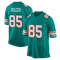 Tocy M.Dolphins #85 Greg Dulcich Player Aqua Alternate Home Game Stitched Jerseys
