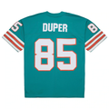 Tocy M.Dolphins #85 Mark Duper Mitchell & Ness Aqua Legacy Replica Jersey