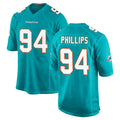 Tocy M.Dolphins #94 Jordan Phillips Player Aqua Home Game Stitched Jerseys