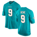 Tocy M.Dolphins #9 Joshua Uche Player Aqua Home Game Stitched Jerseys