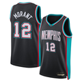 tocy M.Grizzlies #12 Ja Morant Black Swingman Stitched Jerseys- Classic Edition